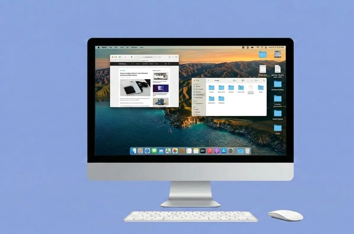 2D iMac mockup