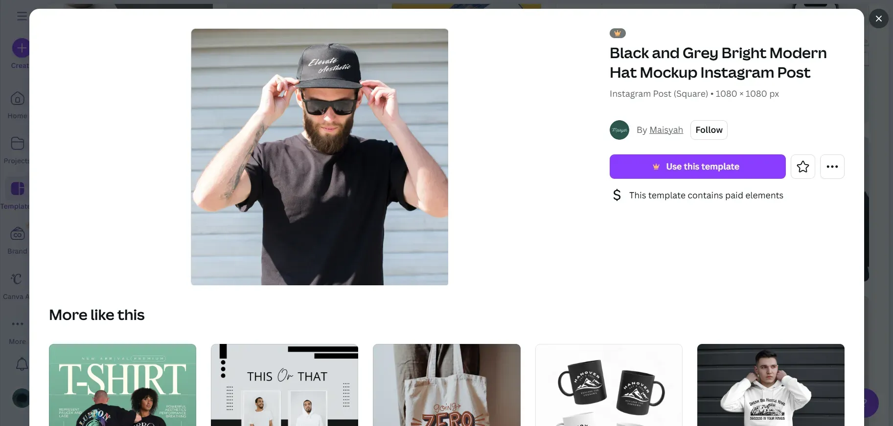 Canva hat mockups