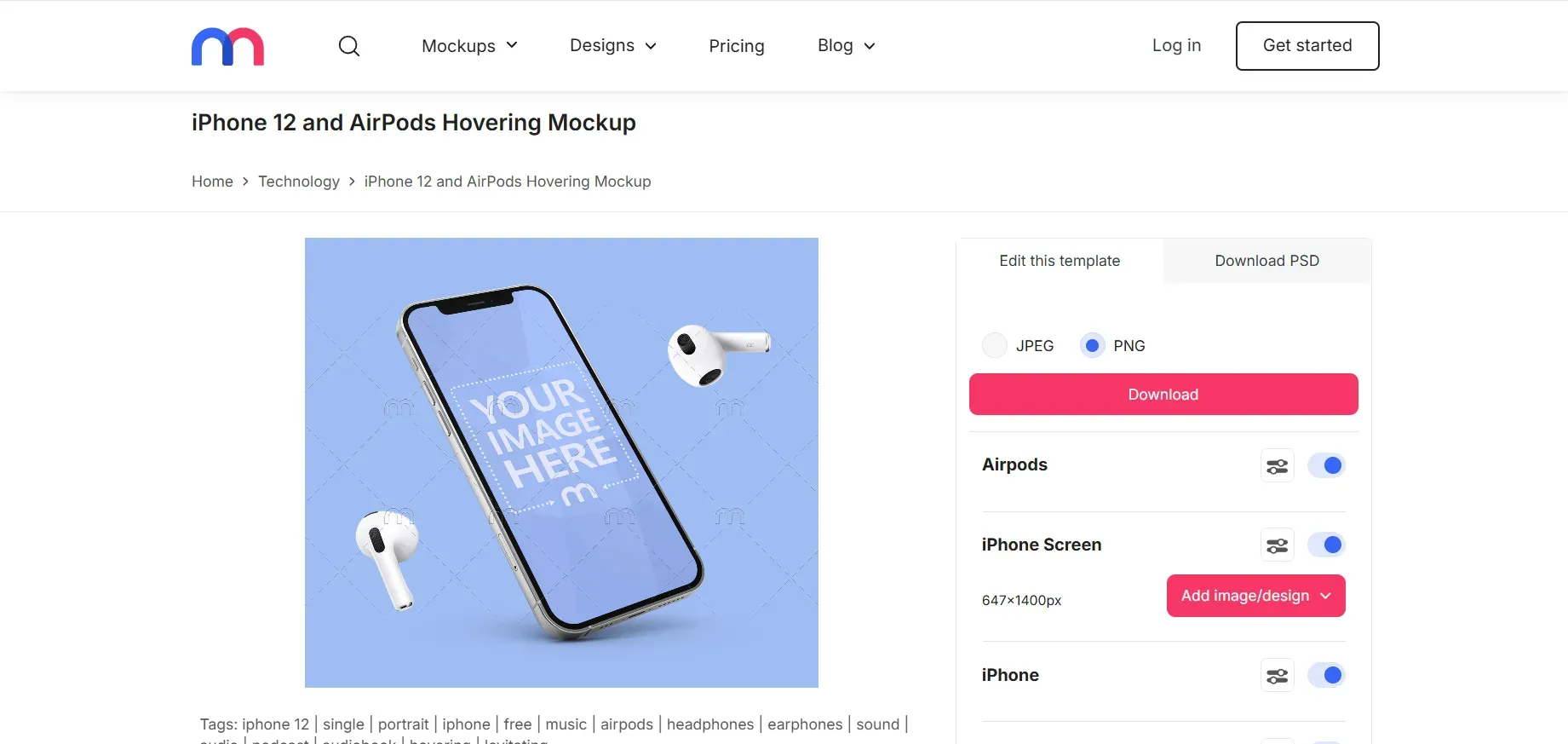 Mediamodifier iPhone mockups