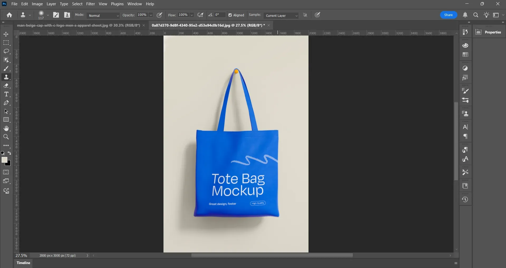 Photoshop tote bag mockups
