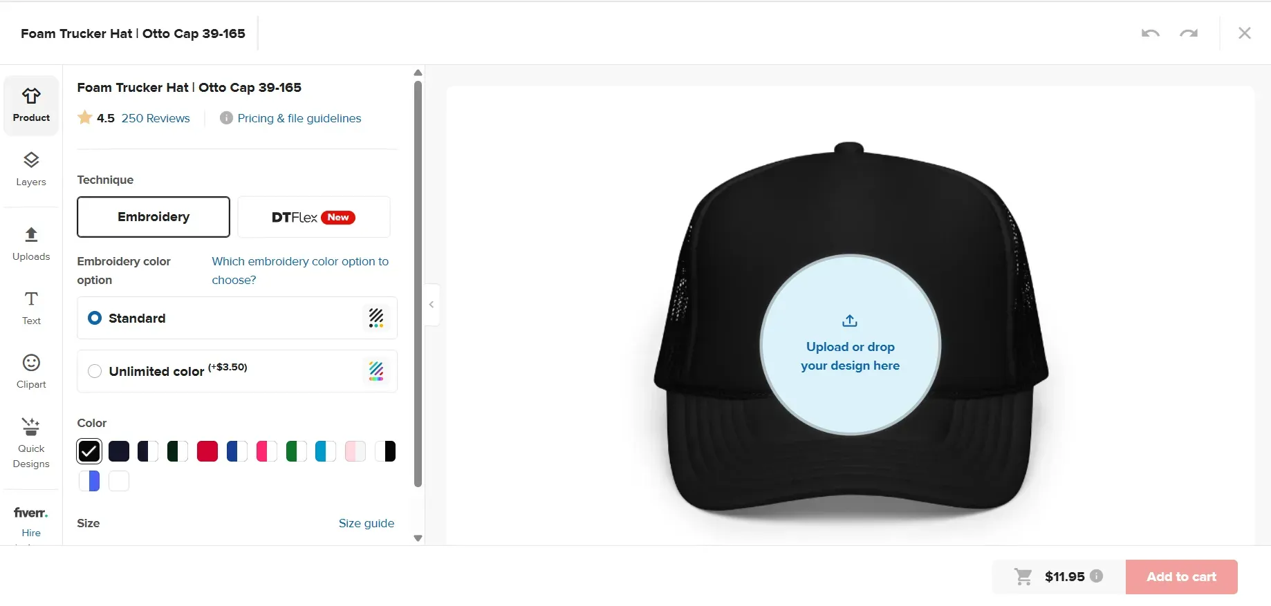 Printful hat mockup