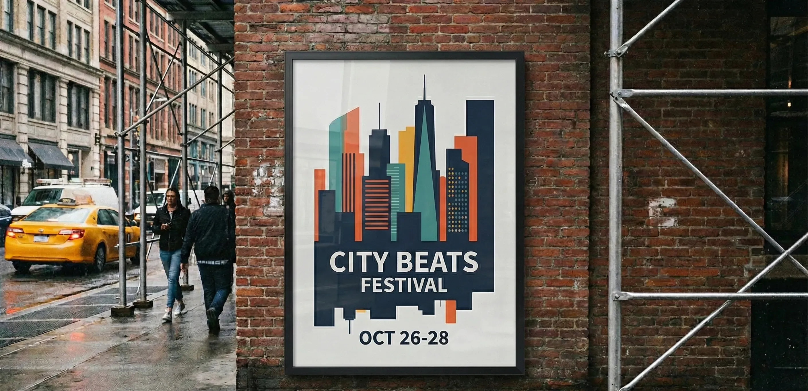 Urban poster mockups