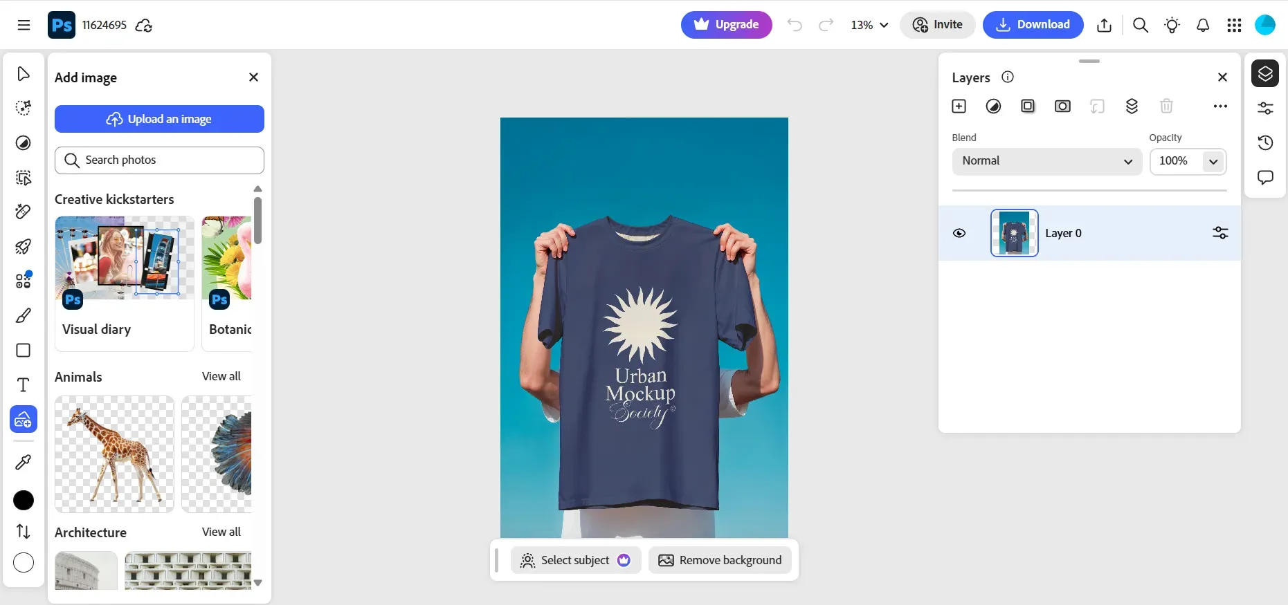 Adobe Photoshop editor
