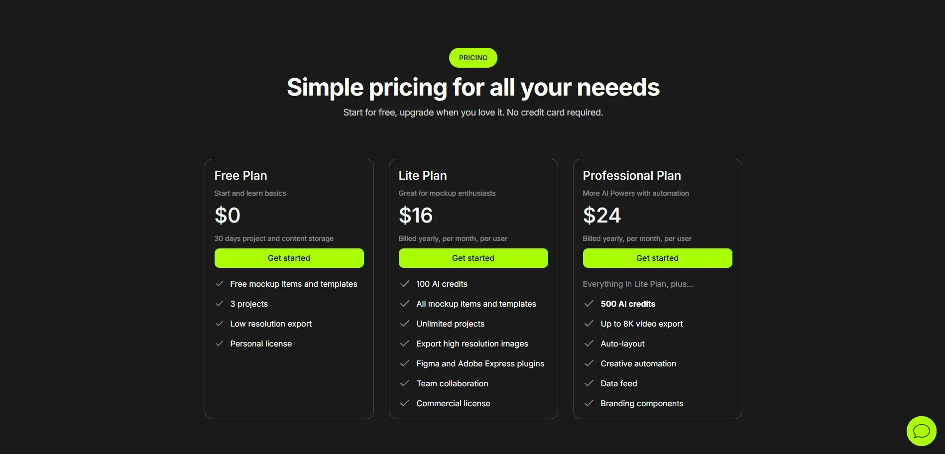 Artboard Studio pricing page