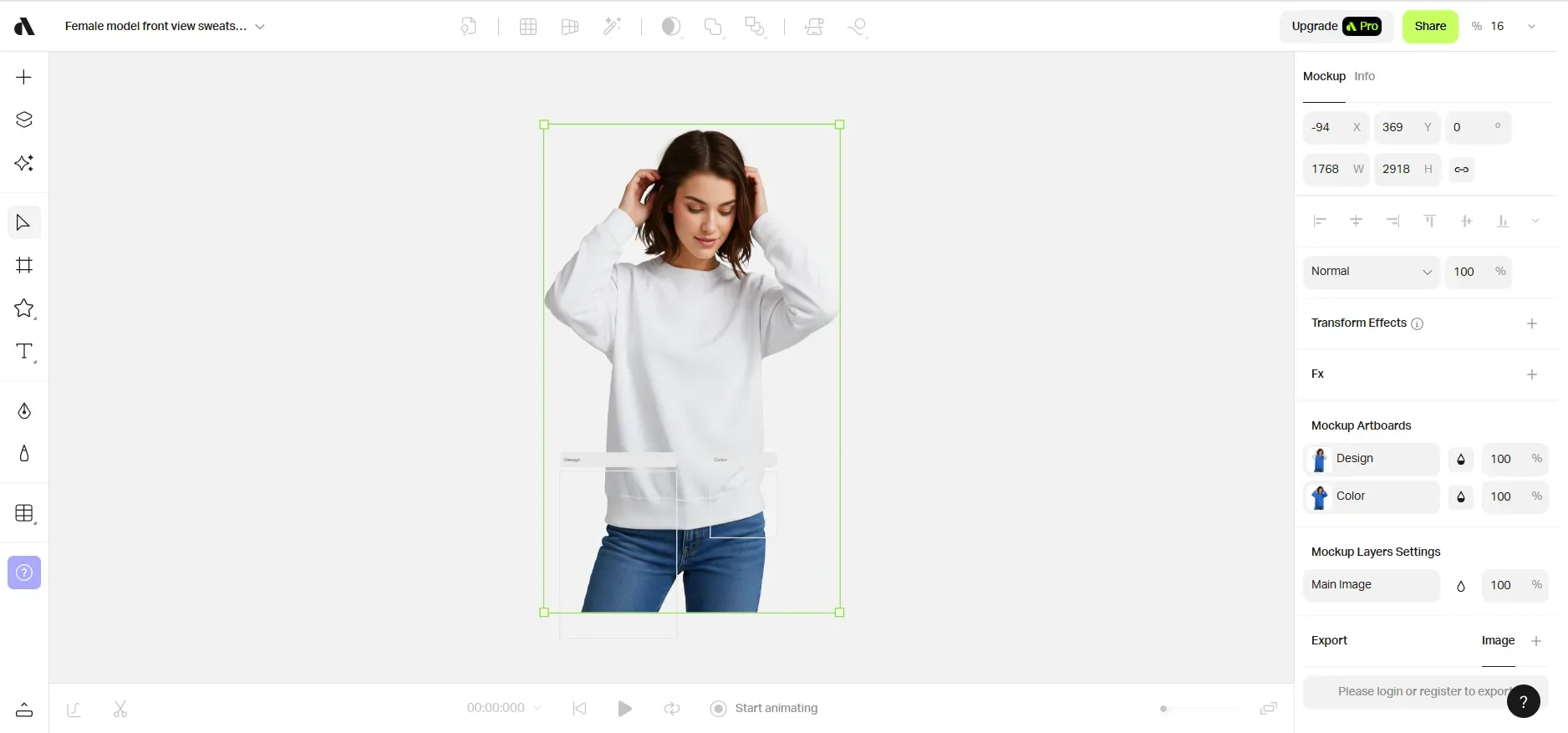 Artboard studio sweatshirt mockups