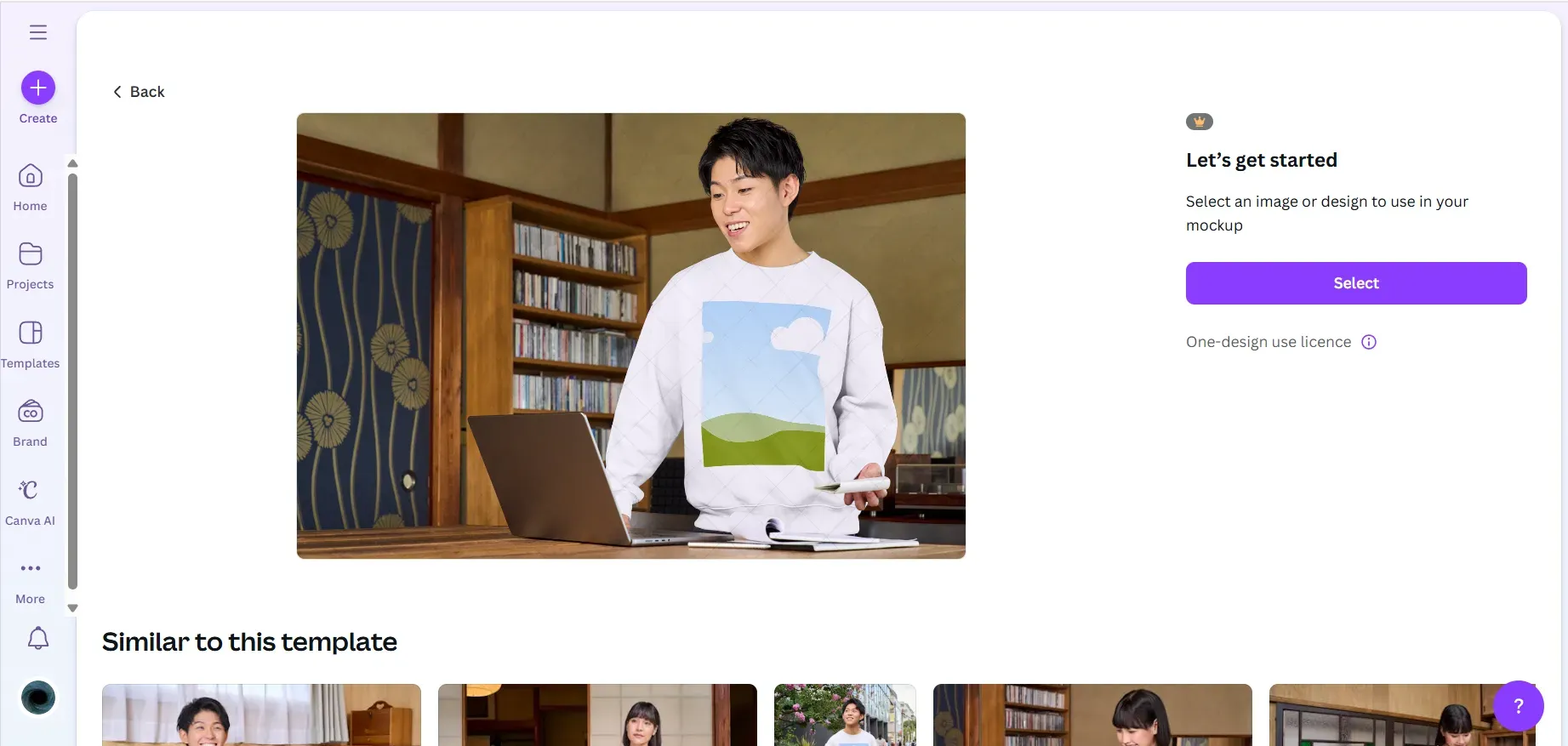 Canva sweatshirt mockups