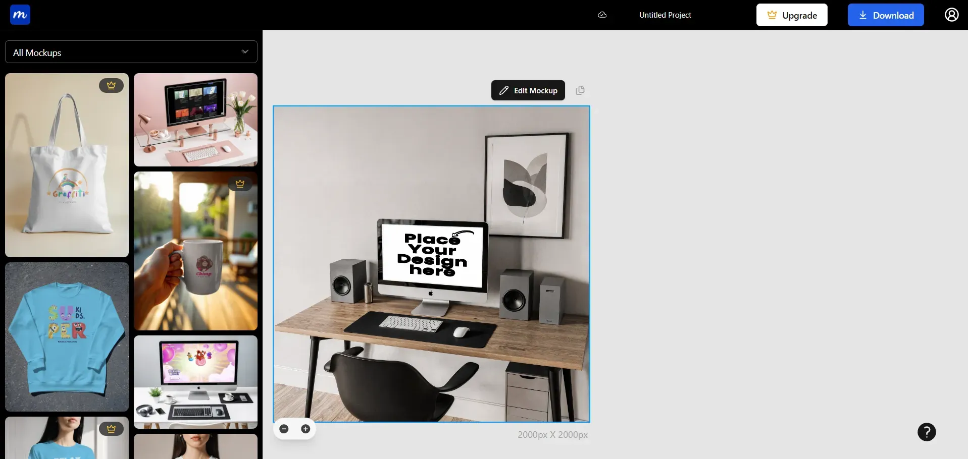 Click on Edit mockup