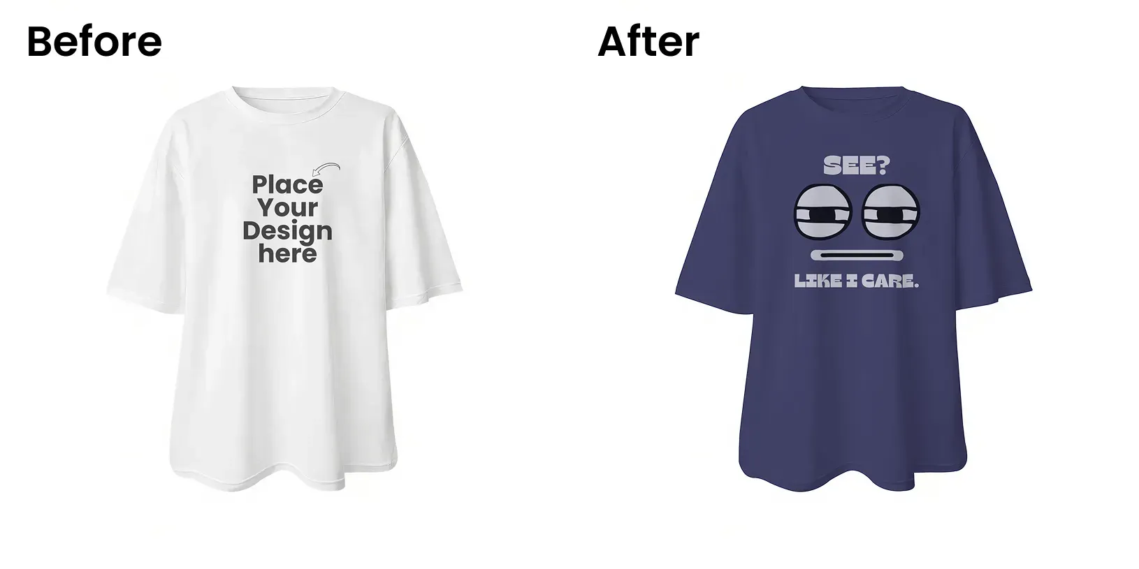 Cut off t-shirt mockup