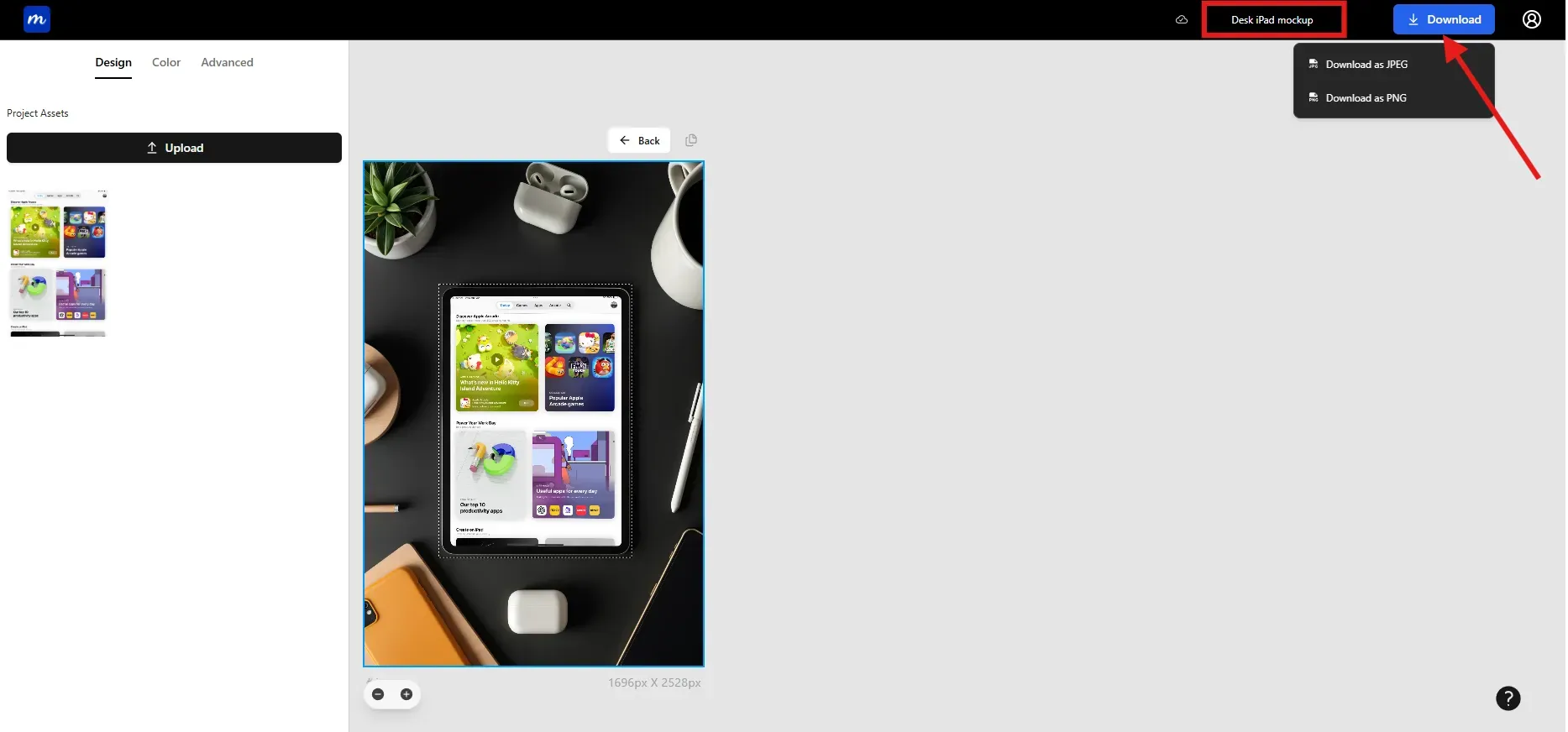 Download iPad mockup
