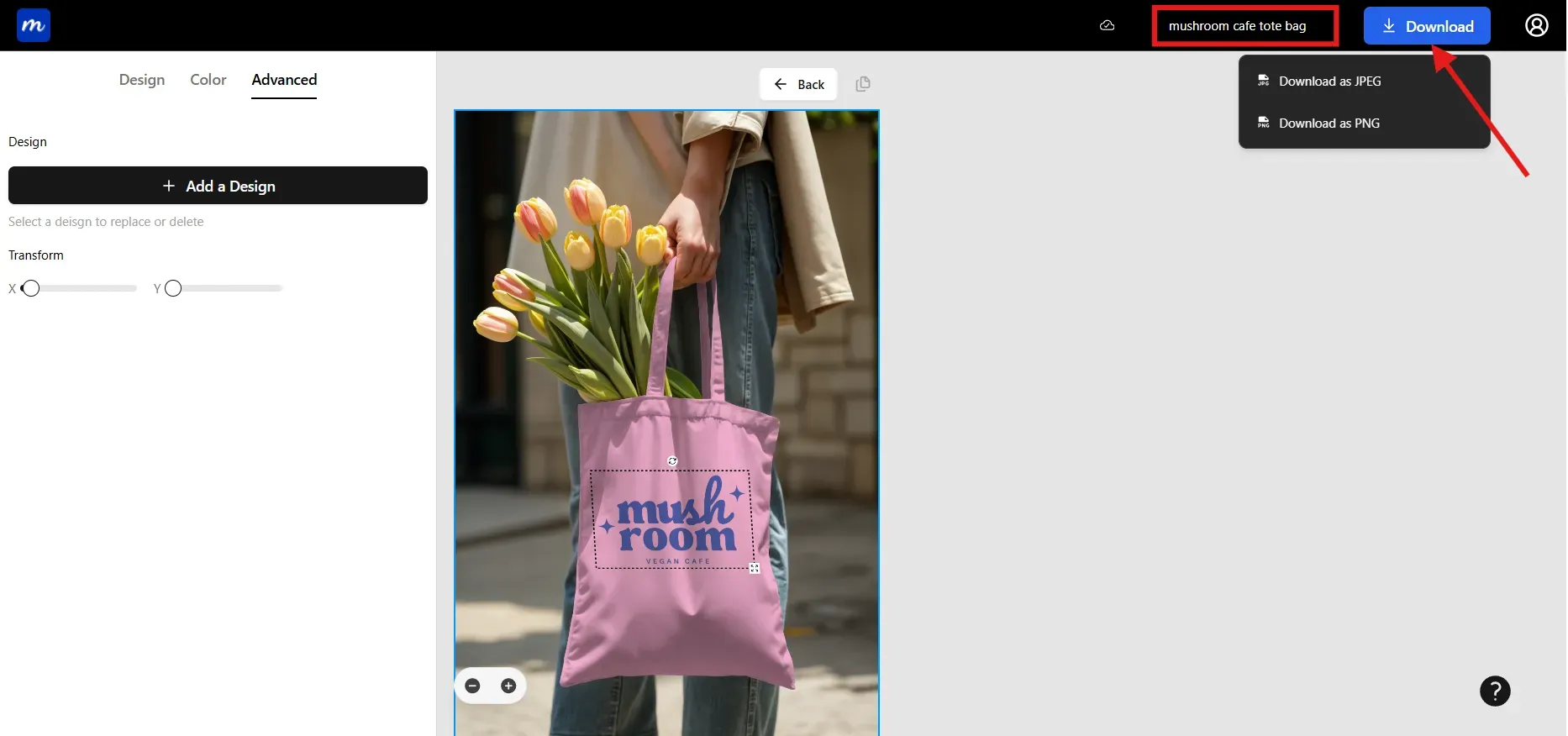 Download your tote bag mockup