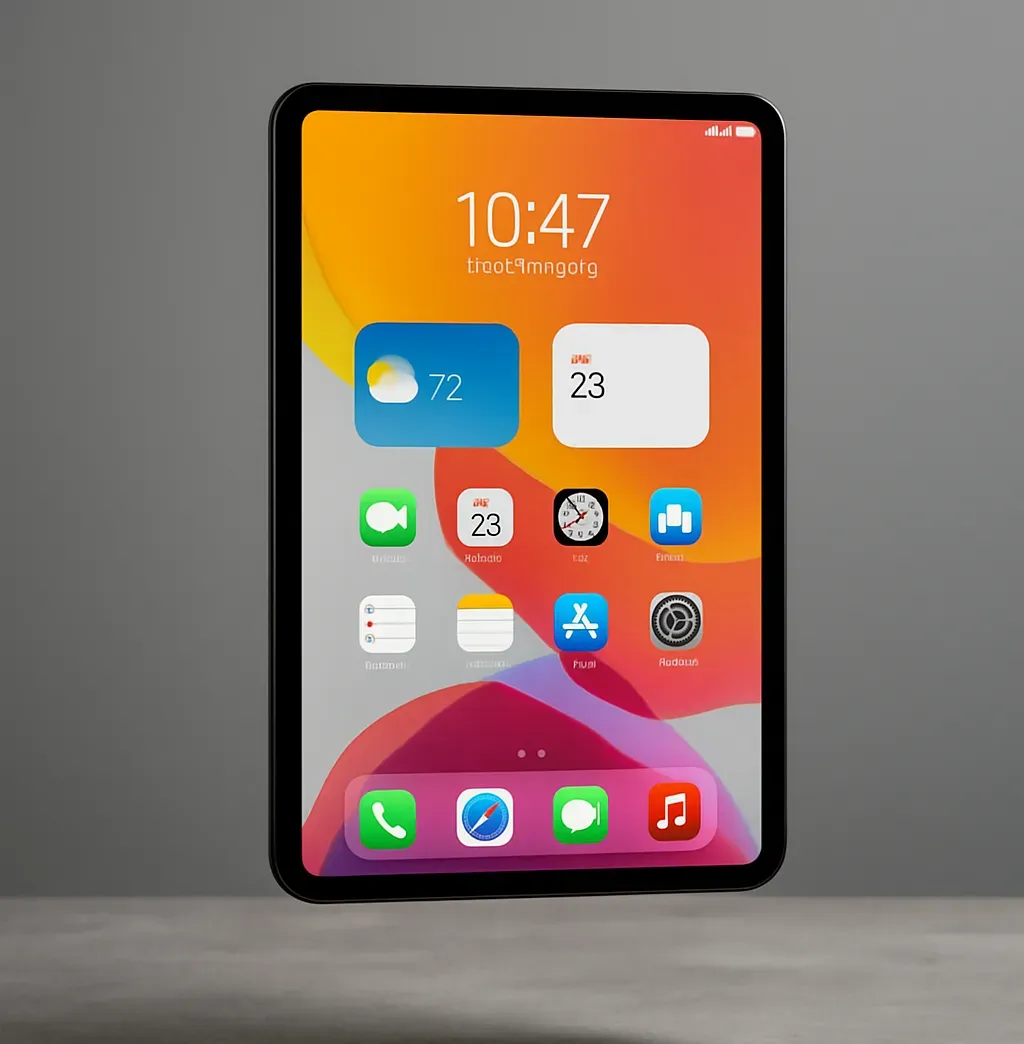 Floating iPad mockup