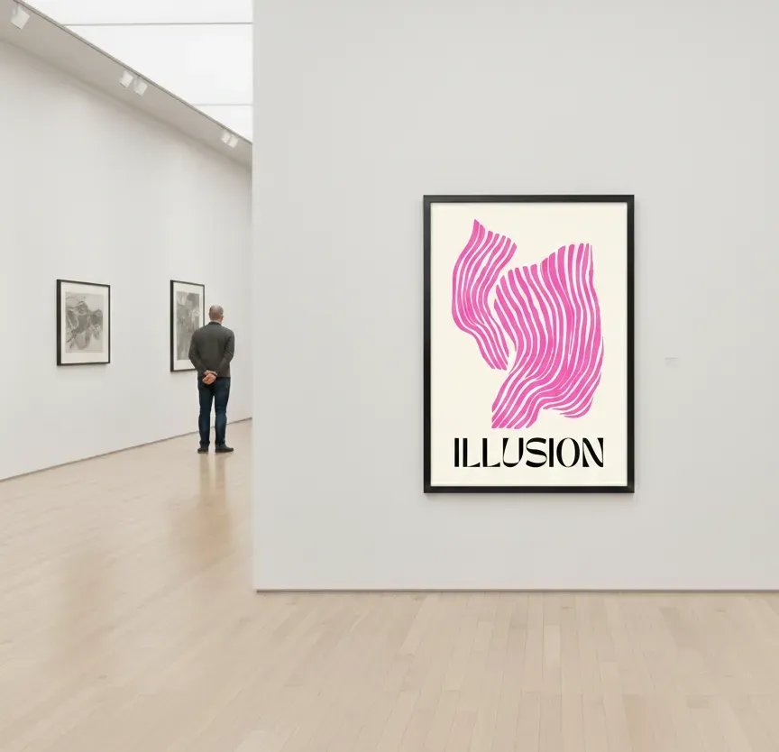 Gallery style poster mockups