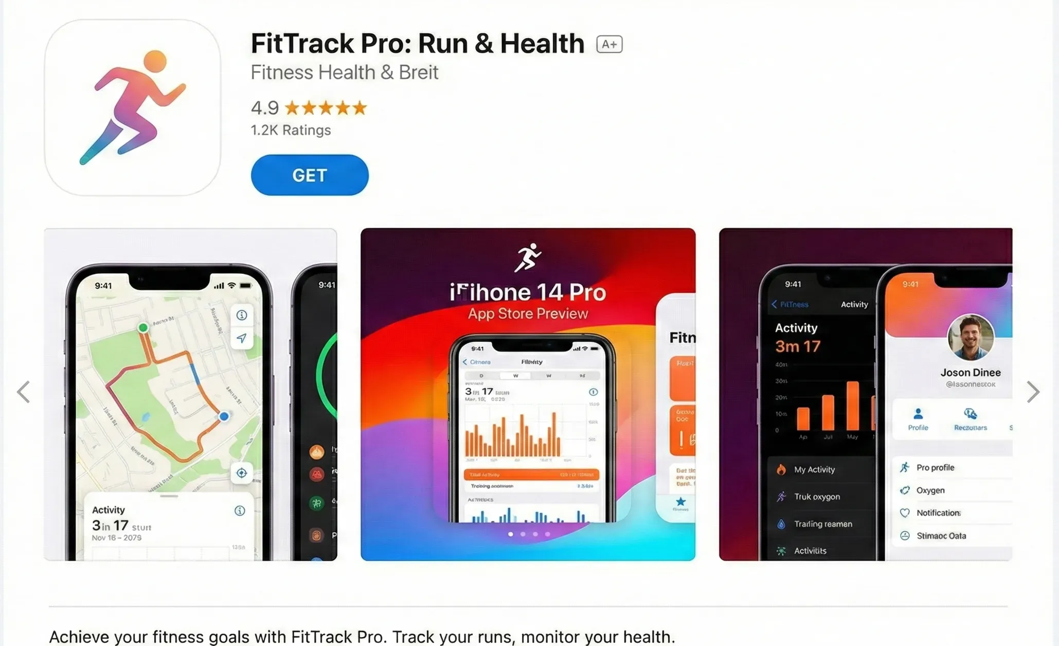 iPhone mockup on App store