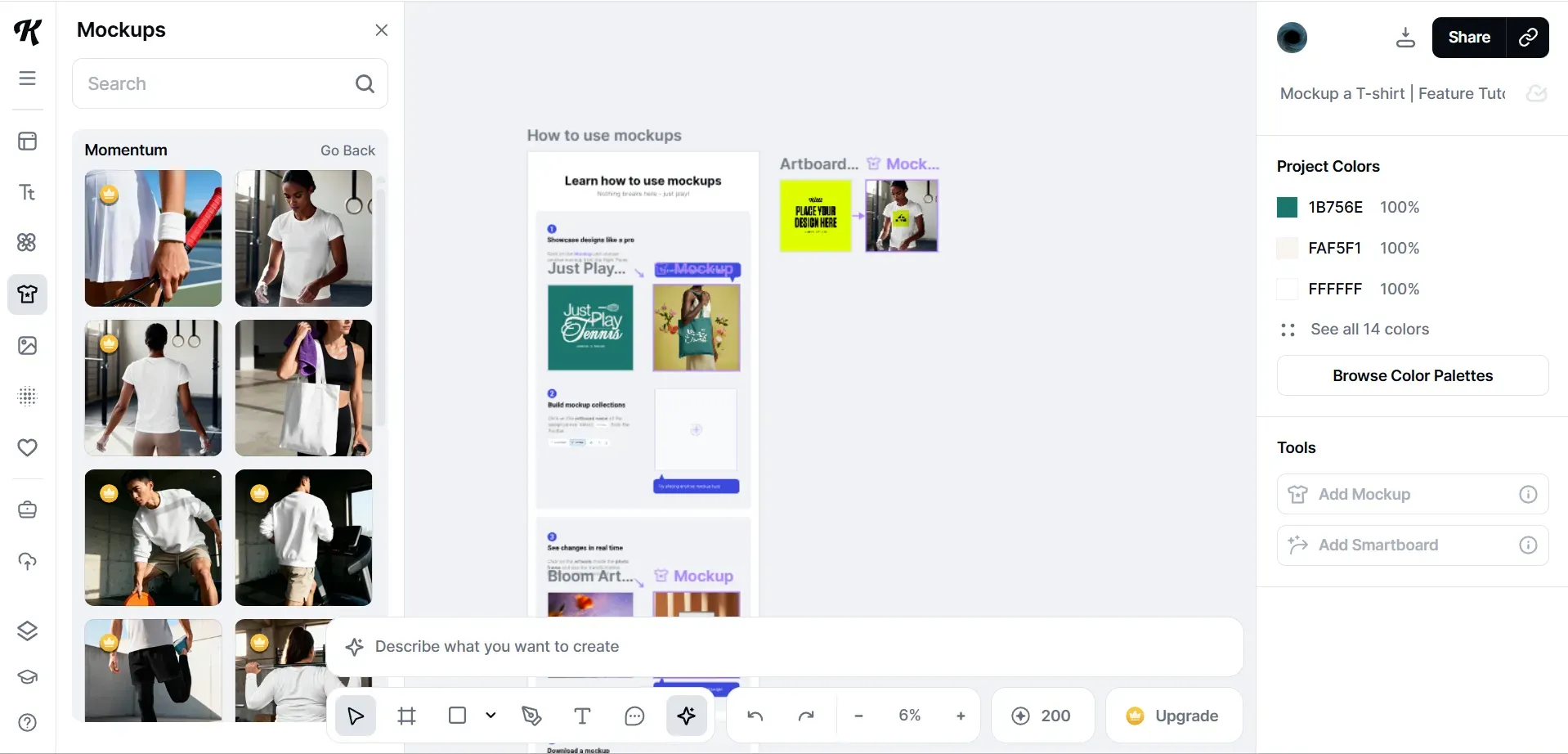  Kittl t-shirt mockup generator