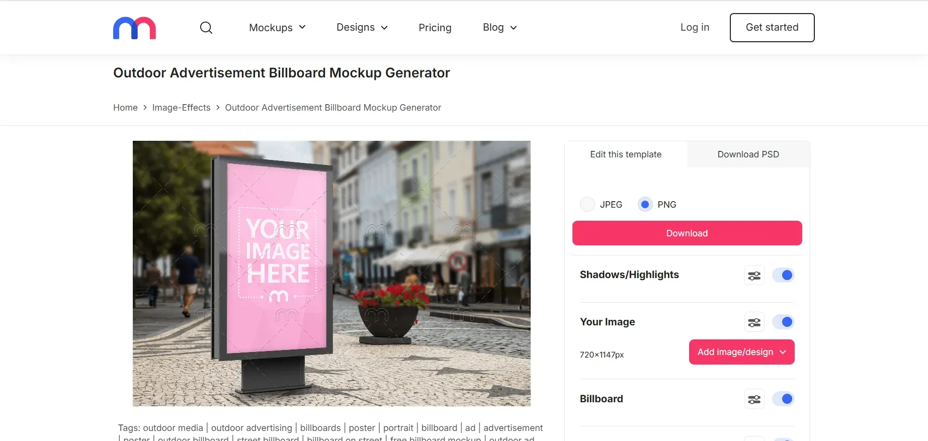 Mediamodifier billboard mockups