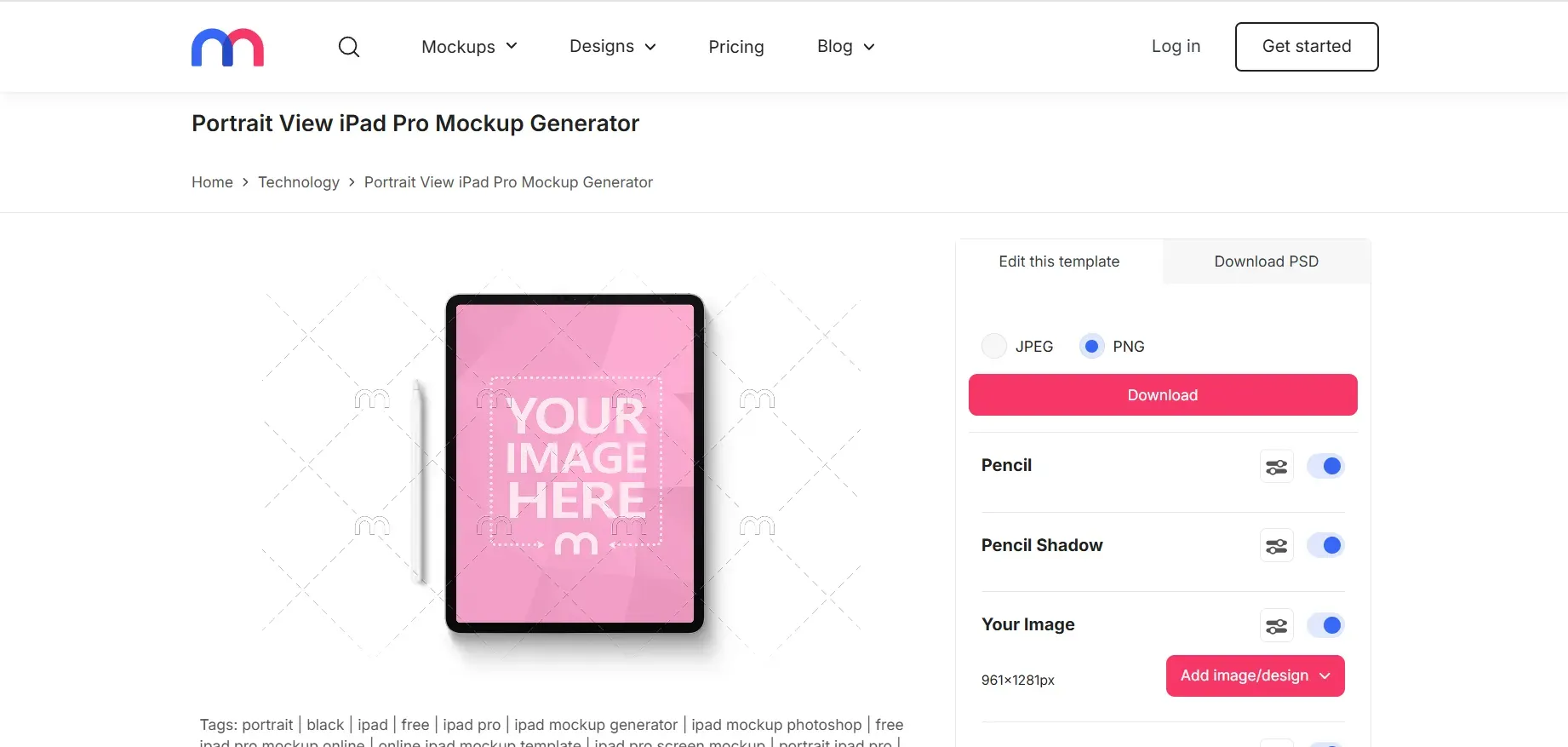 Mediamodifier iPad mockup