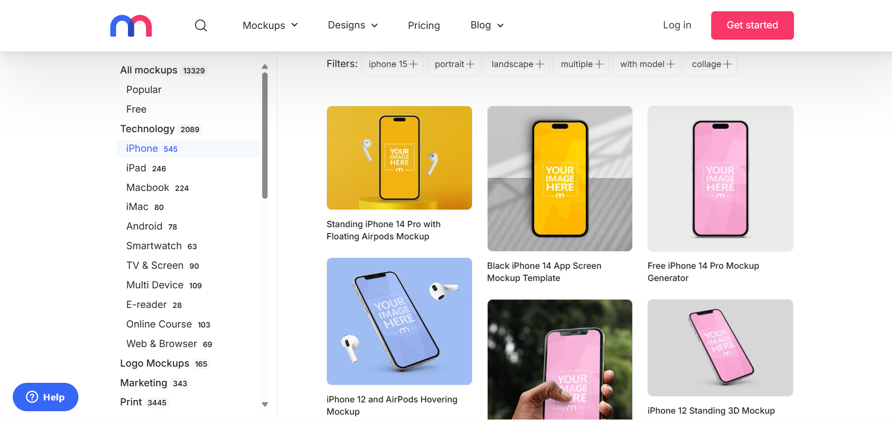 Mediamodifier iPhone mockups