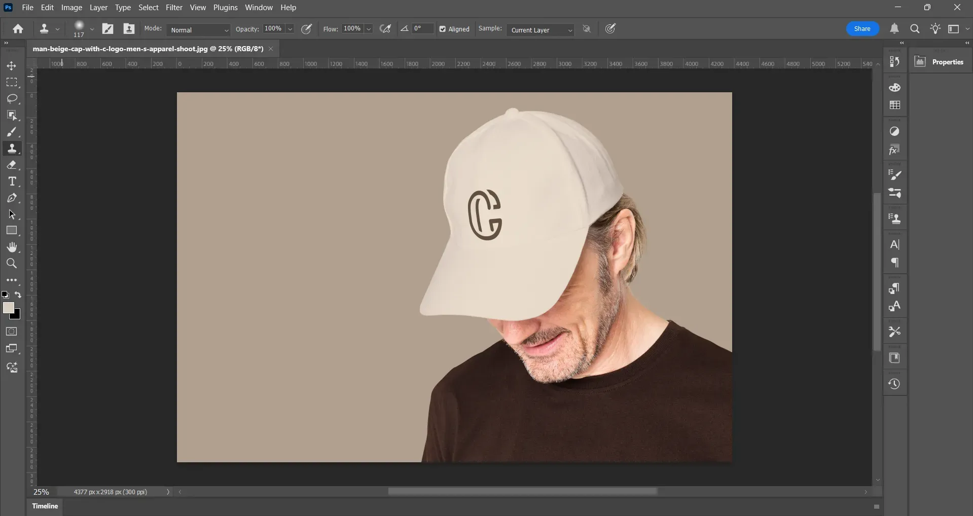Photoshop hat mockup