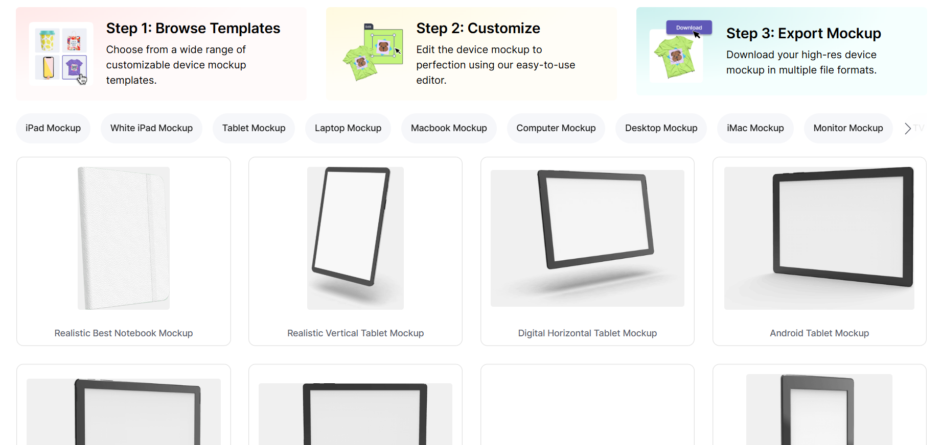 Pixelied iPhone mockups