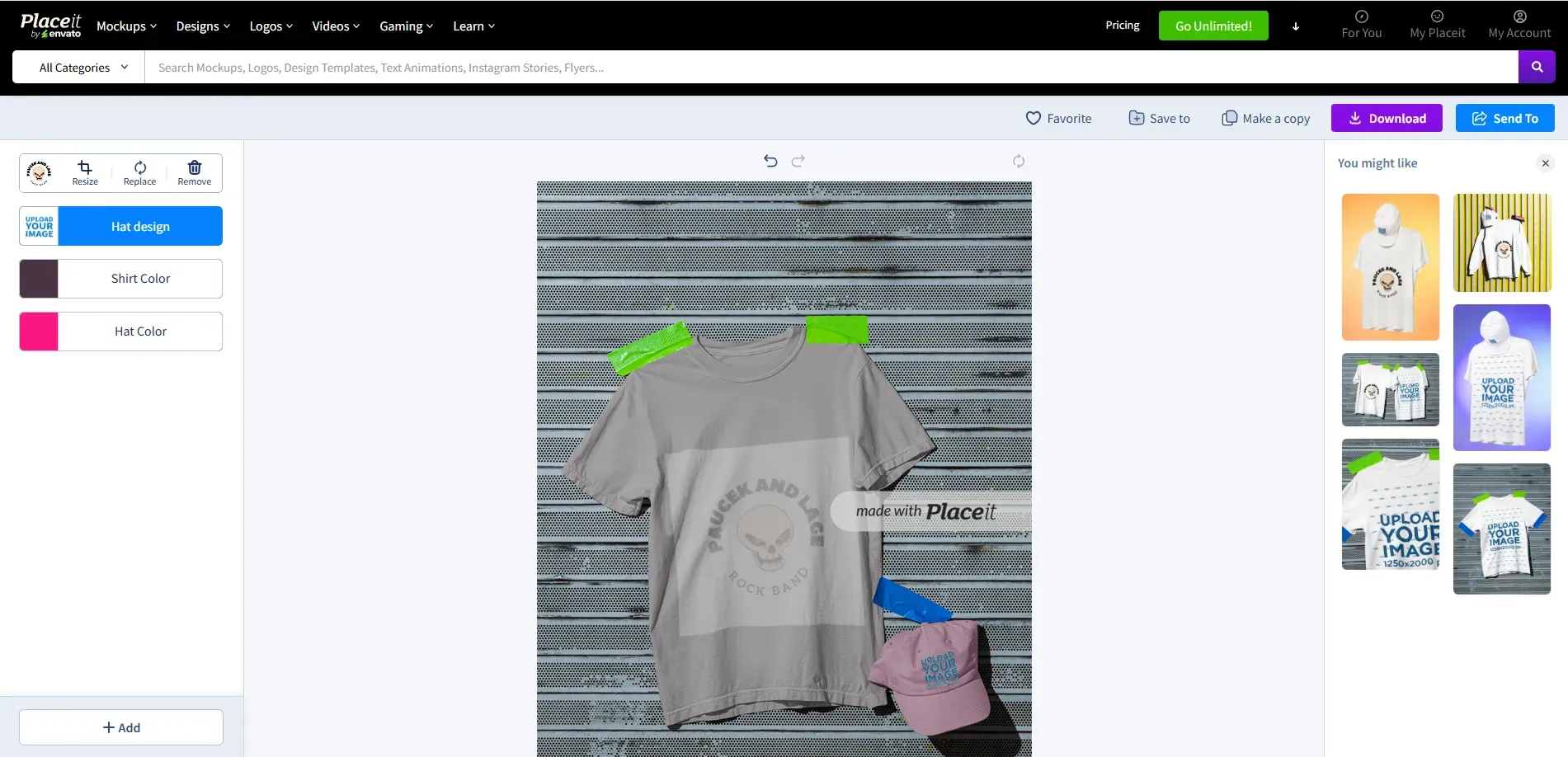 Placeit t-shirt mockup generator