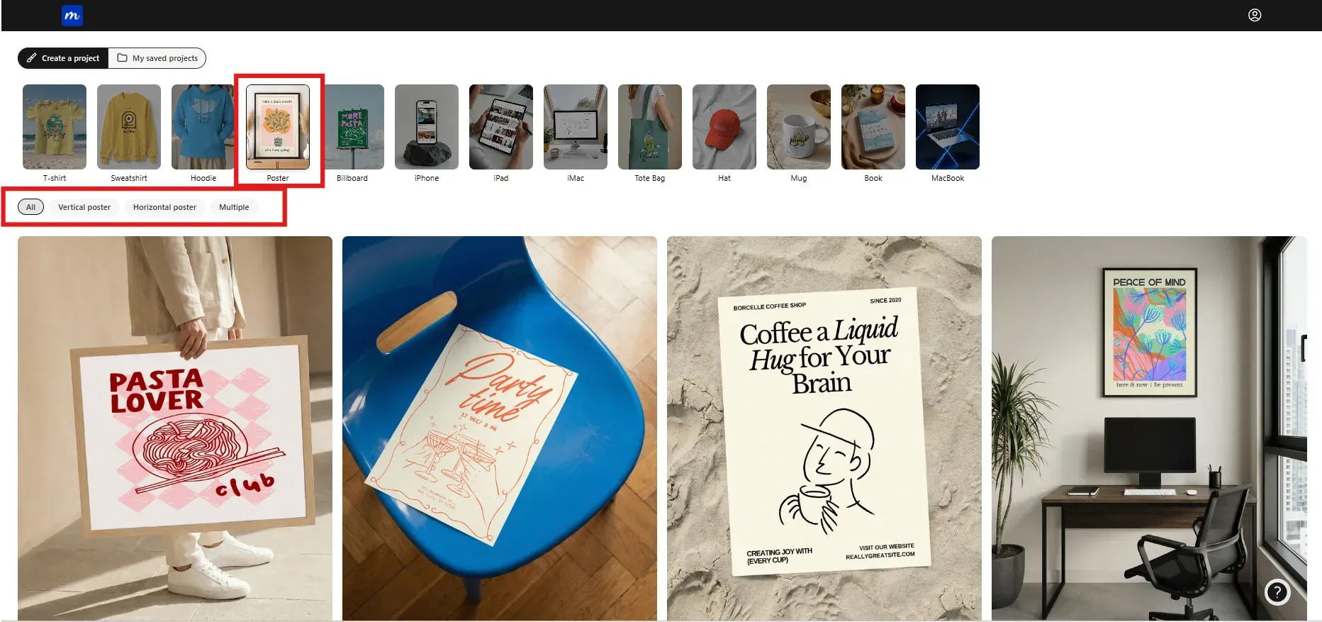 Poster mockups on Modor