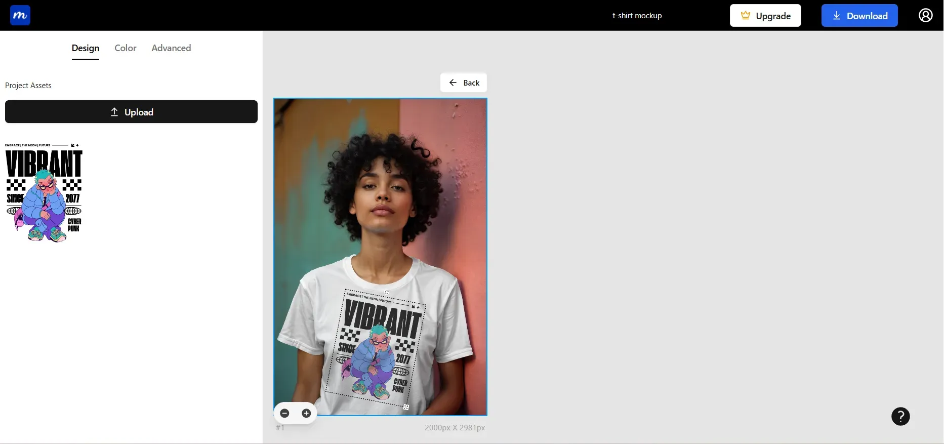 Rotate and resize your design