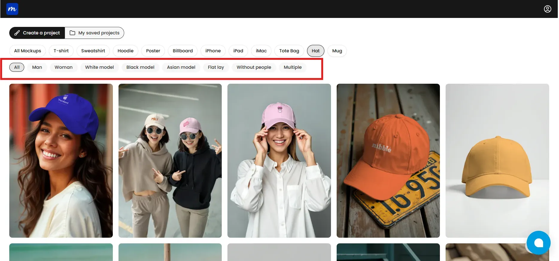 select a hat template