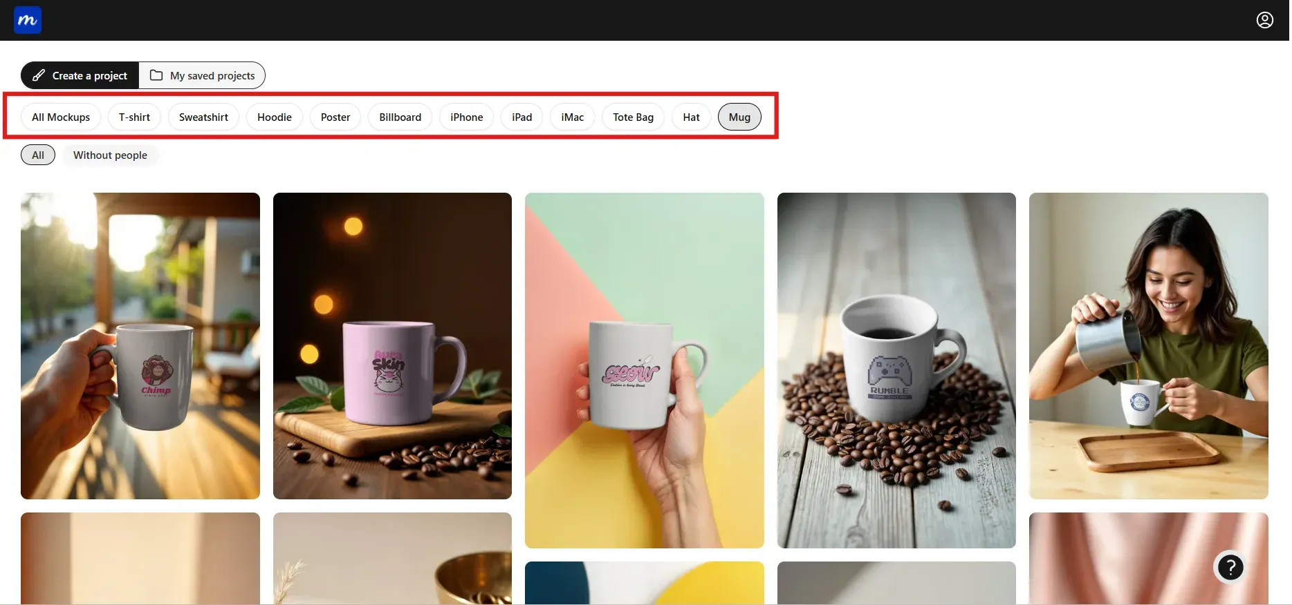 Select a mug mockup template