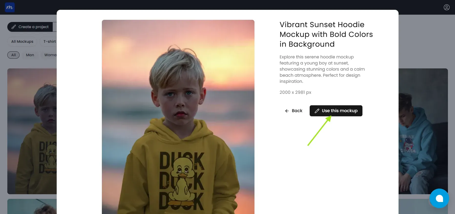 Select a hoodie template