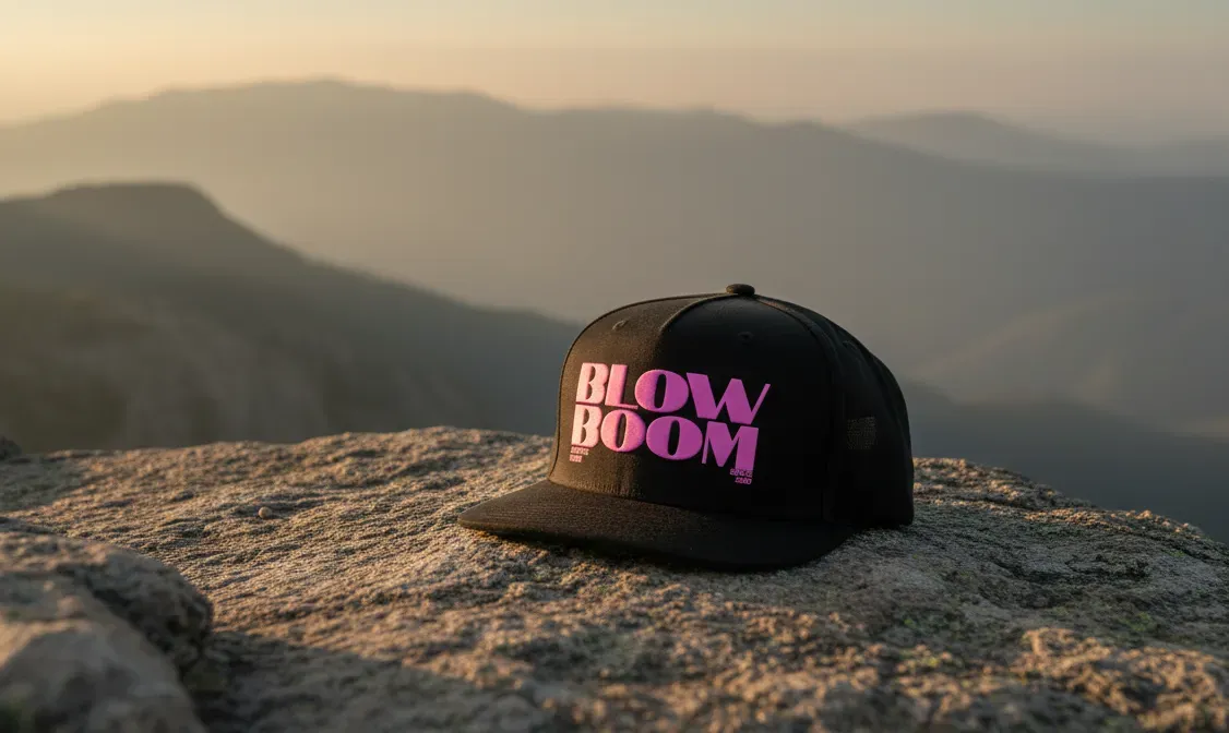 Snapback cap mockup